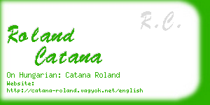 roland catana business card